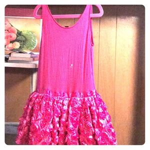 Pink rosette dress